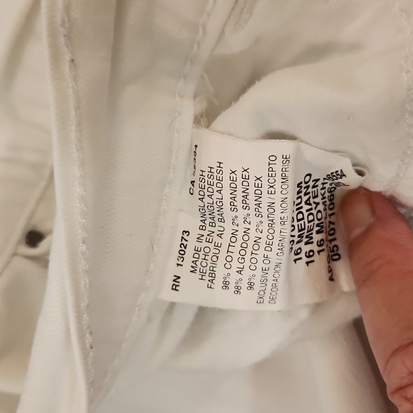 Lee size 16 white jeans - Picture 2 of 4